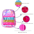 PU backpack rainbow heart children's backpack school bags